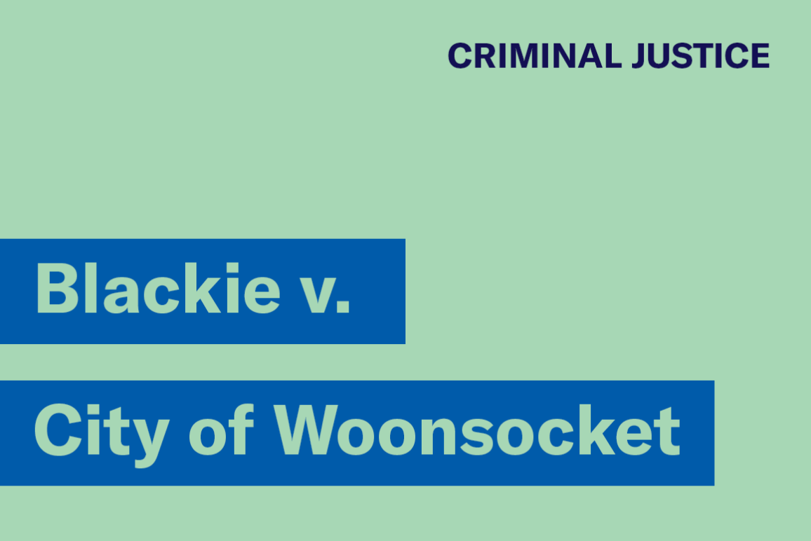 Blackie v City of Woonsocket