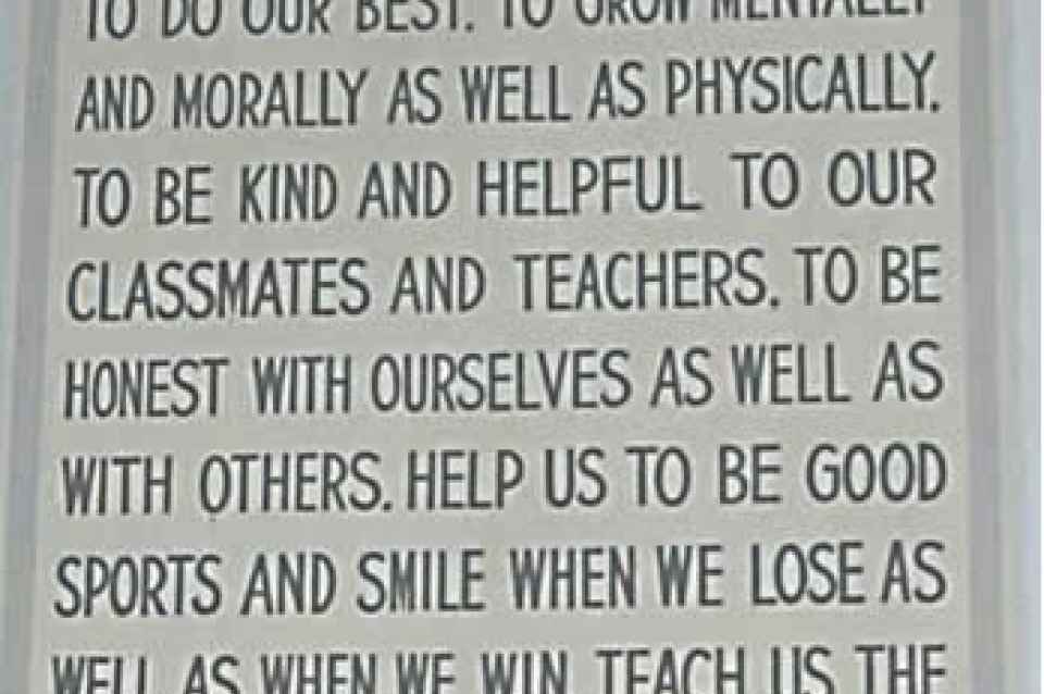 Voluntary school prayer in the outlet public schools was ruled unconstitutional in