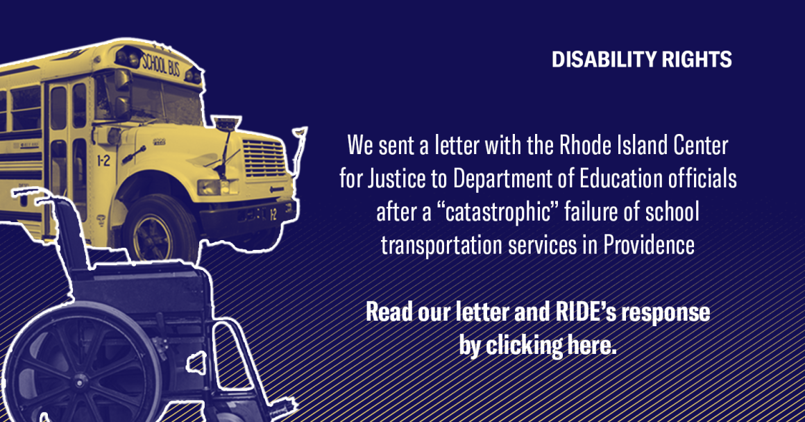 Letter + Response: Letter to Department of Education Calls for Immediate Action to Address Providence School Bus Transportation Fiasco