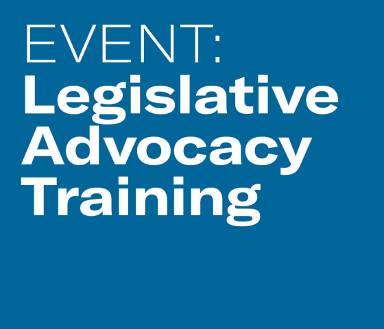 Event: Legislative Advocacy Training